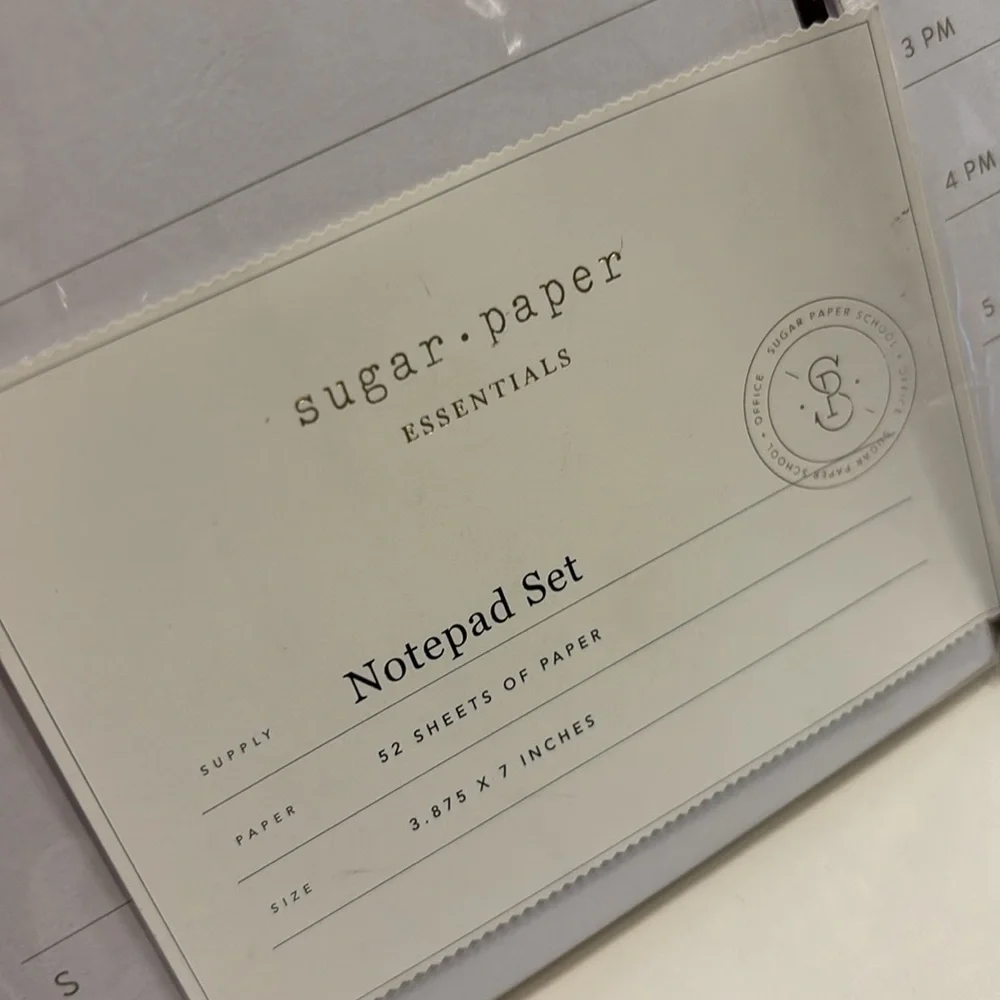 Sugar Paper Essentials 2 Pack Undated Weekly & Dated Daily Planning Notepads